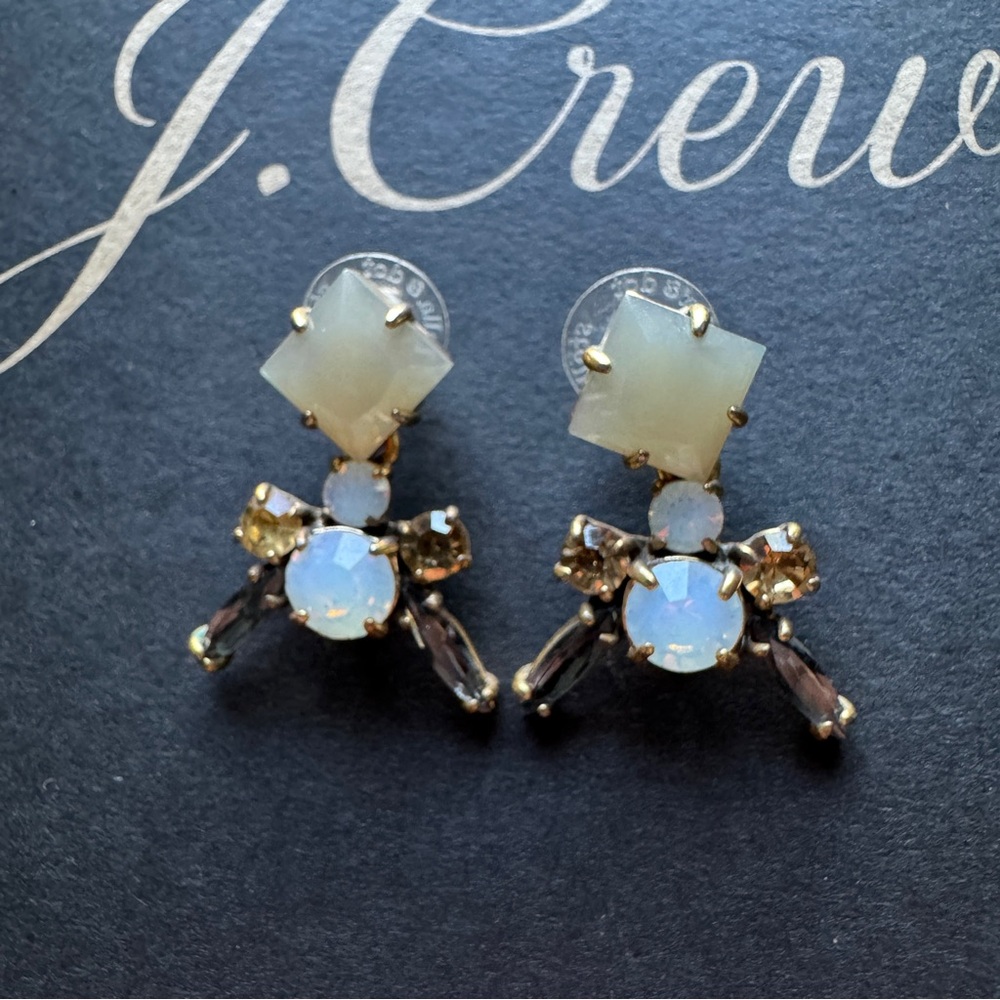 J. Crew Crystal statement earrings - Picture 3 of 6